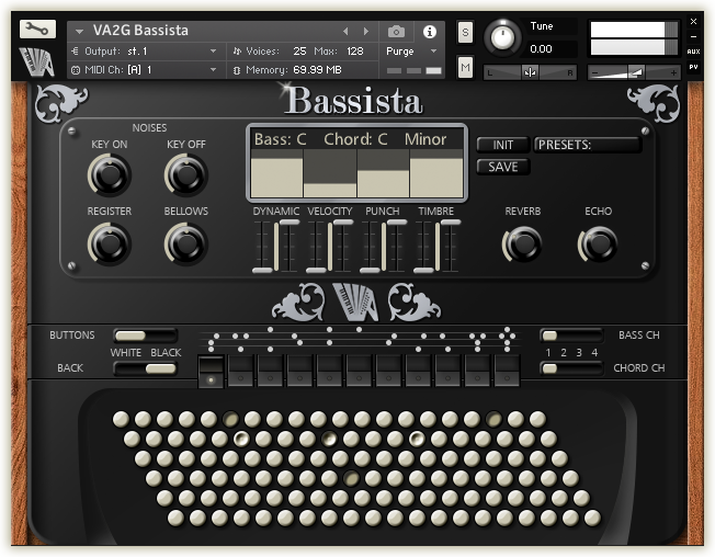 virtual acoustic bassista accordion guerrini
