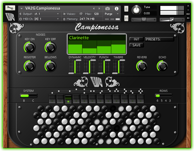 virtual acoustic bassista accordion guerrini