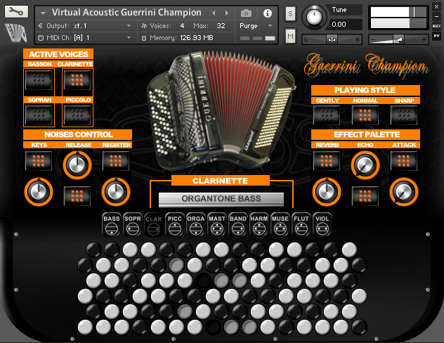guerrini professional 4 accordion kontakt instrument vst sample