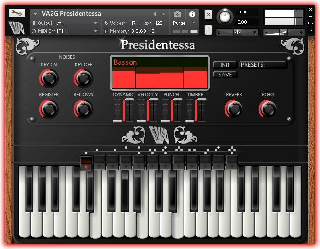 virtual acoustic presidentessa accordion guerrini